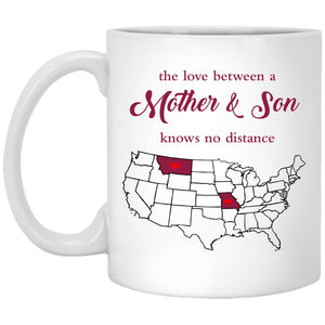 Montana Missouri The Love Between Mother And Son Mug - Mug Teezalo