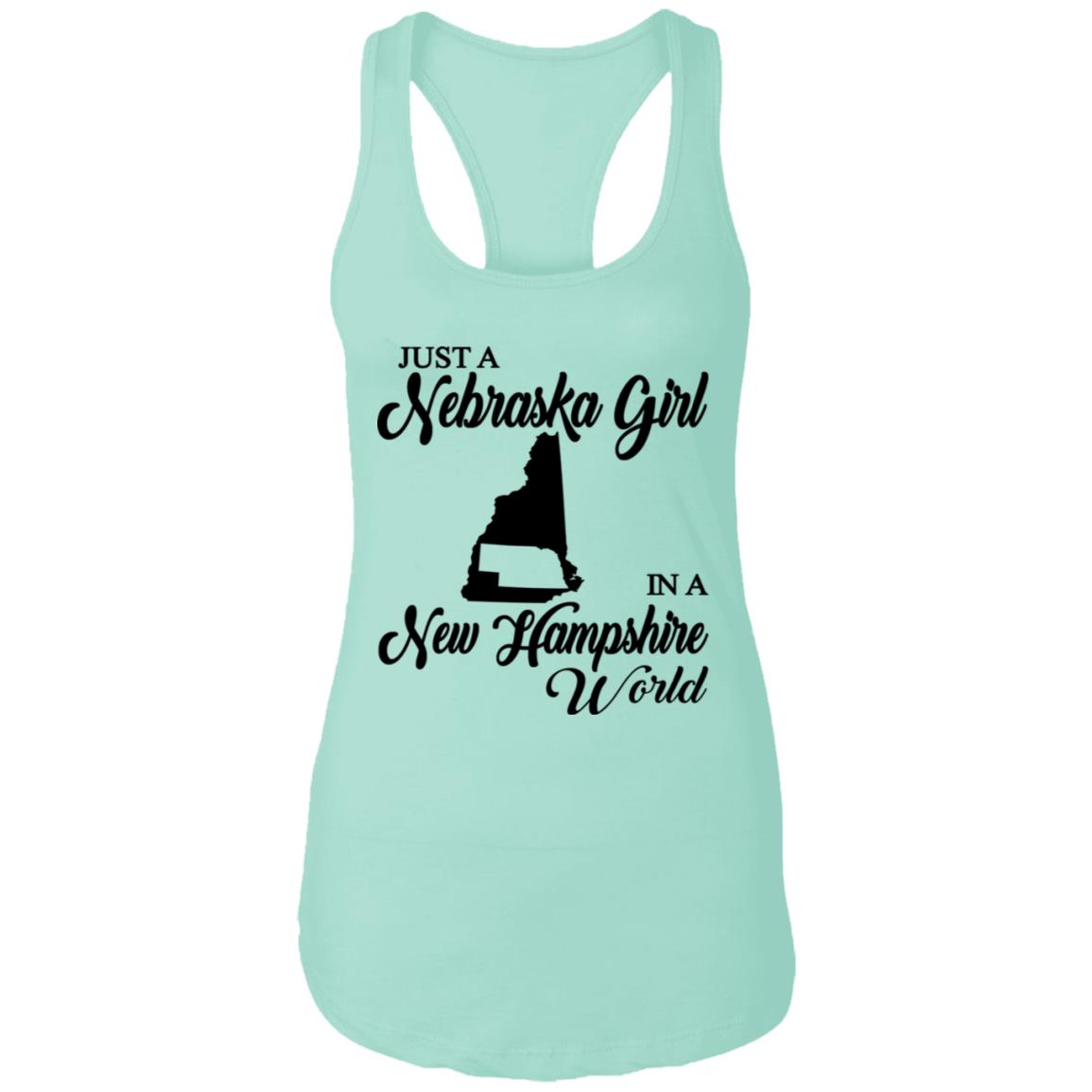 Just A Nebraska Girl In A New Hampshire World T-Shirt - T-shirt Teezalo