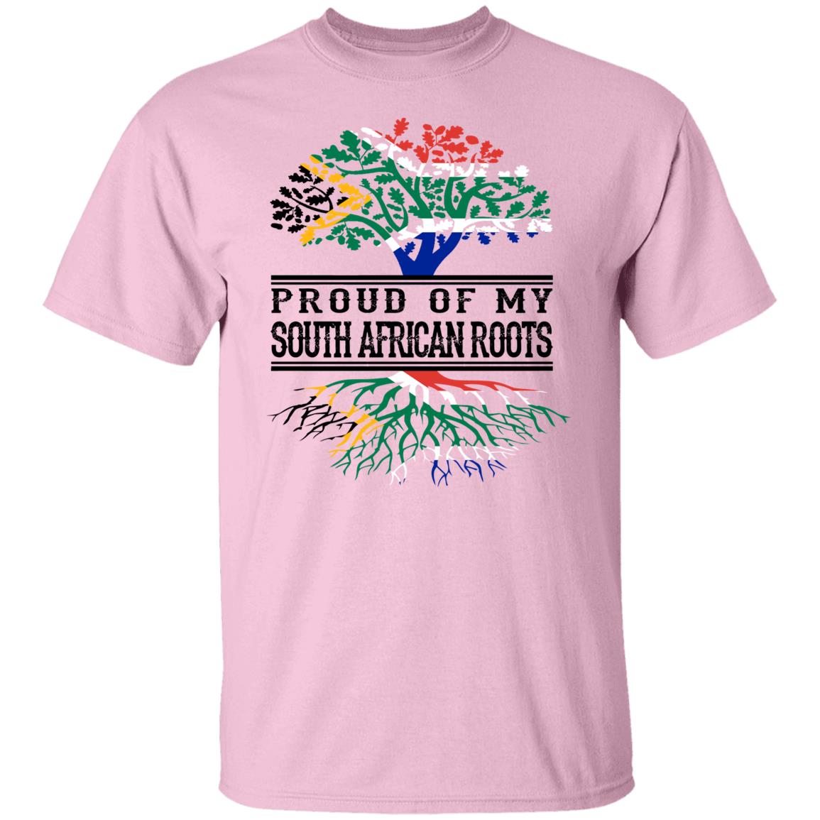 Proud Of My South African Roots T-Shirt - T-shirt Teezalo