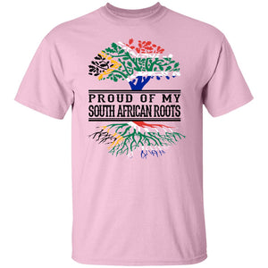 Proud Of My South African Roots T-Shirt - T-shirt Teezalo