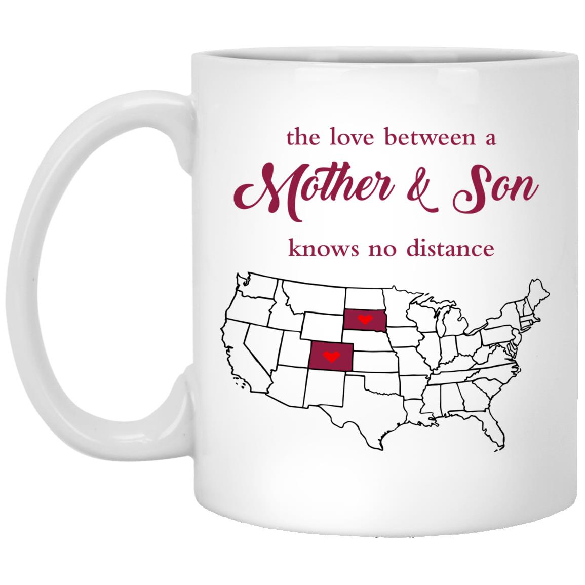 Colorado South Dakota The Love Between Mother And Son Mug - Mug Teezalo