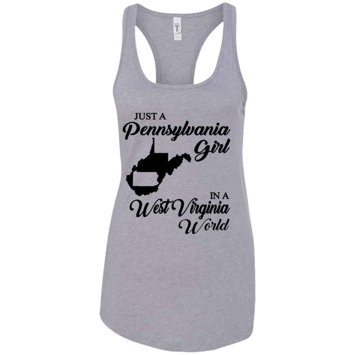 Just A Pennsylvania Girl In A West Virginia World T-Shirt - T-shirt Teezalo