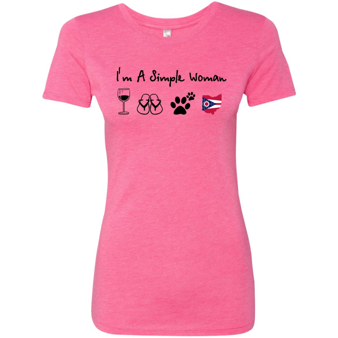 Ohio I'm A Simple Woman Hoodie - Hoodie Teezalo