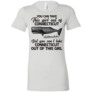 You Can't Take Connecticut Out Of This Girl T Shirt - T-shirt Teezalo