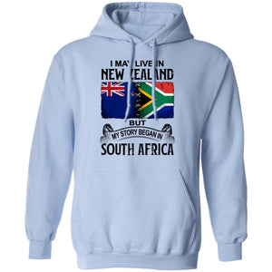 Live In New Zealand But My Story Began In South Africa T-Shirt - T-shirt Teezalo