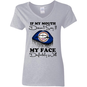 Virginia If My Mouth Doesn't Say It My Face Definitely It T-Shirt - T-shirt Teezalo