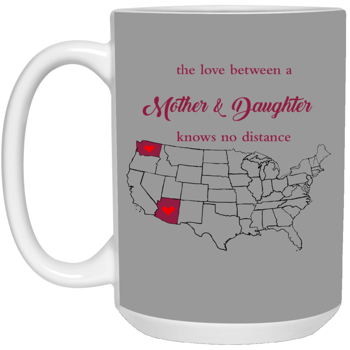Washington Arizona Love A Mother And Daughter Mug - Mug Teezalo