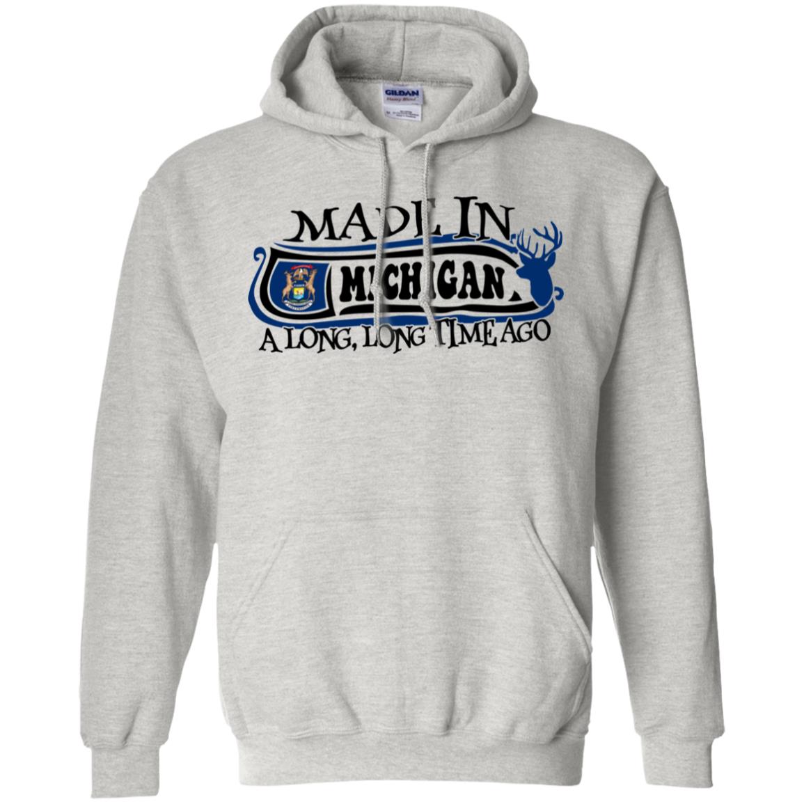 Made In Michigan A Long Long Time Ago T-Shirt - T-shirt Teezalo