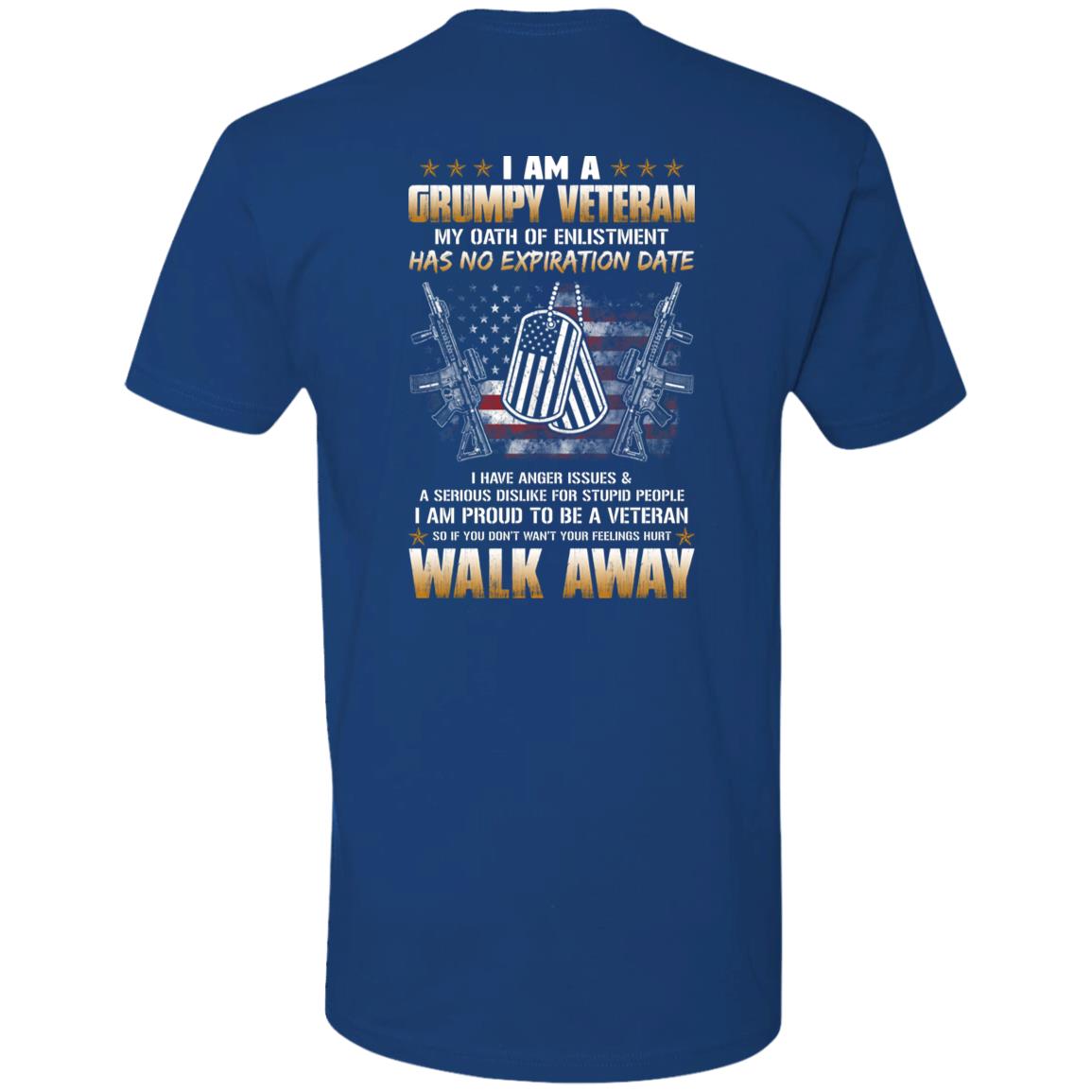 I'm A Grumpy Veteran T-shirt, My Oath Has No Expiration Date - T-shirt Veteran Teezalo