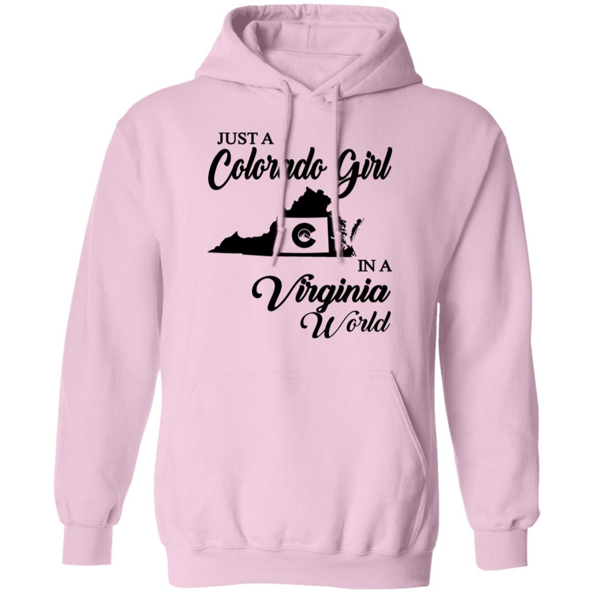 Just A Colorado Girl In A Virginia  World T-shirt - T-shirt Teezalo