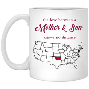 New Jersey Oklahoma The Love Between Mother And Son Mug - Mug Teezalo