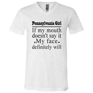 Pennsylvania Girl If My Mouth Doesn't Say It T-Shirt - T-shirt Teezalo