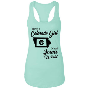 Just A Colorado Girl In An Iowa World T-shirt - T-shirt Teezalo