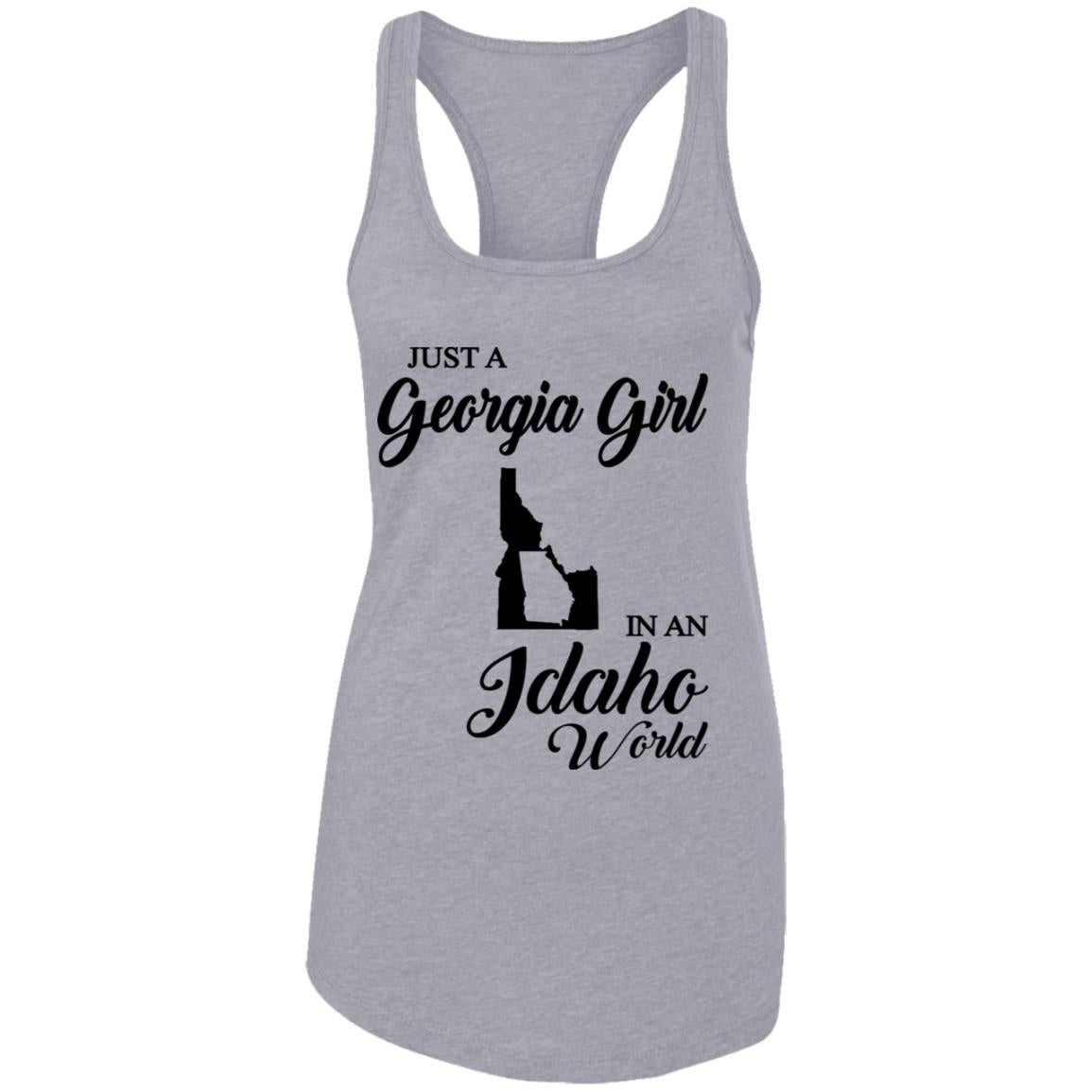 Just A Georgia Girl In An Idaho World T-Shirt - T-Shirt Teezalo