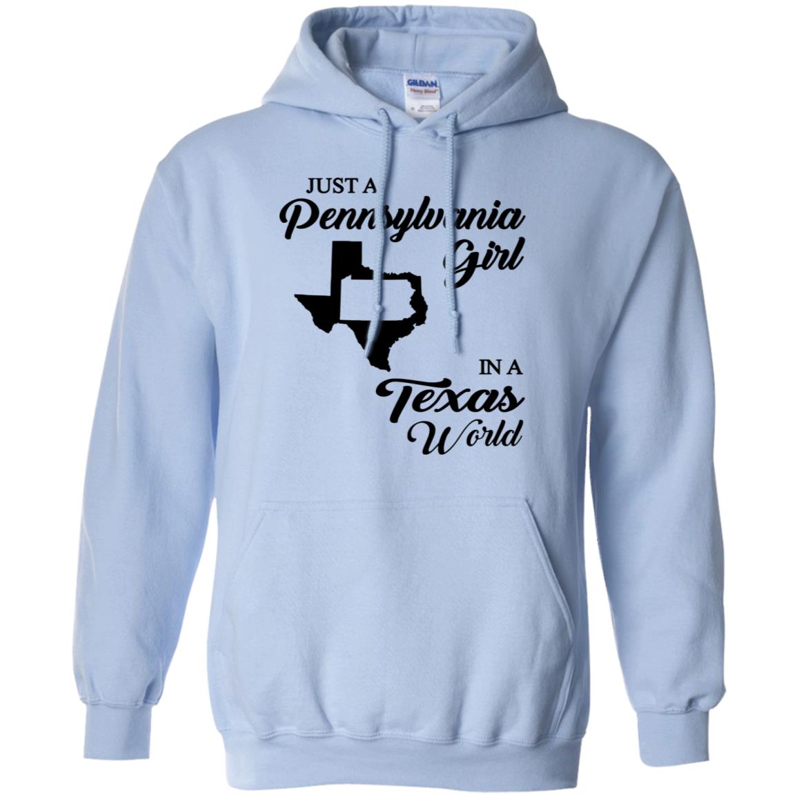 Just A Pennsylvania Girl In A Texas World T-Shirt - T-shirt Teezalo