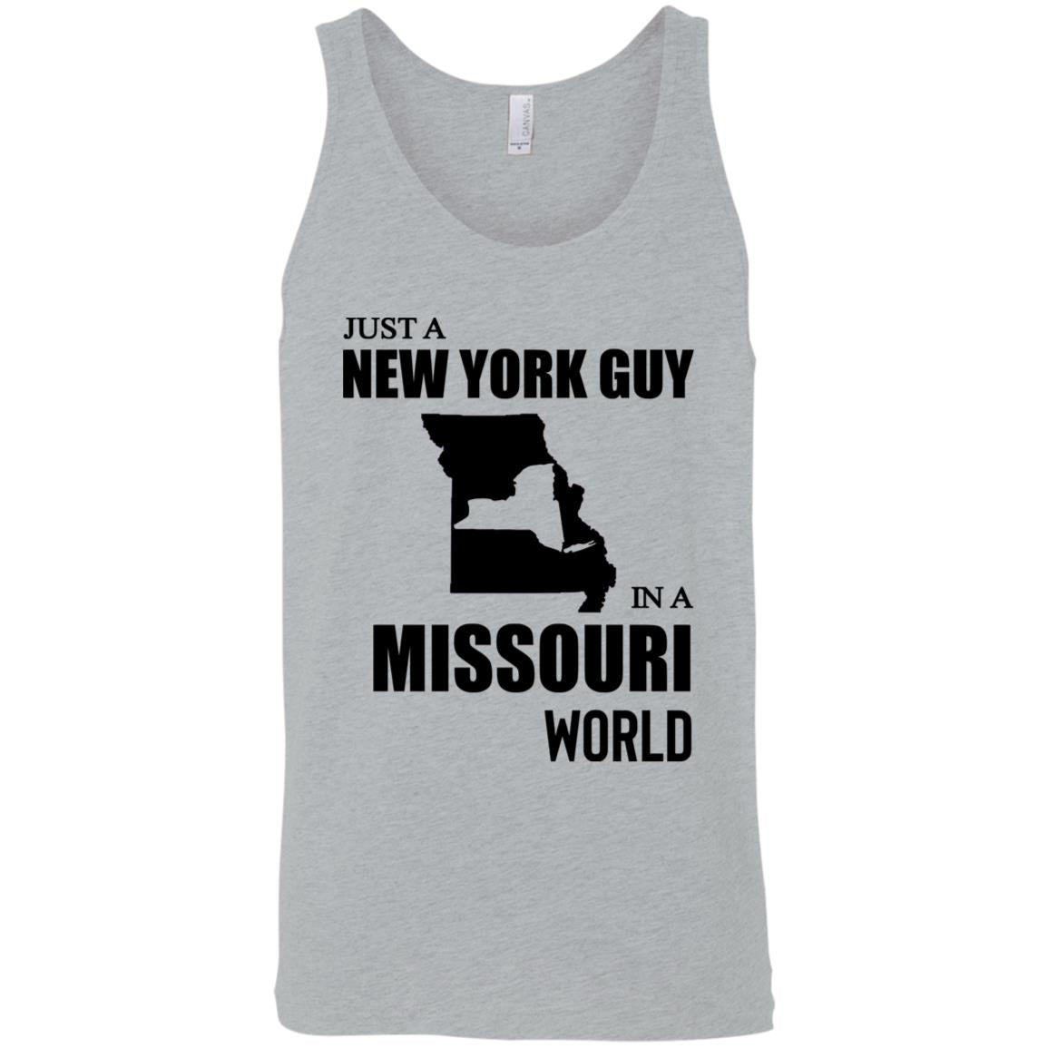 Just A New York Guy In A Missouri World T-Shirt - T-shirt Teezalo