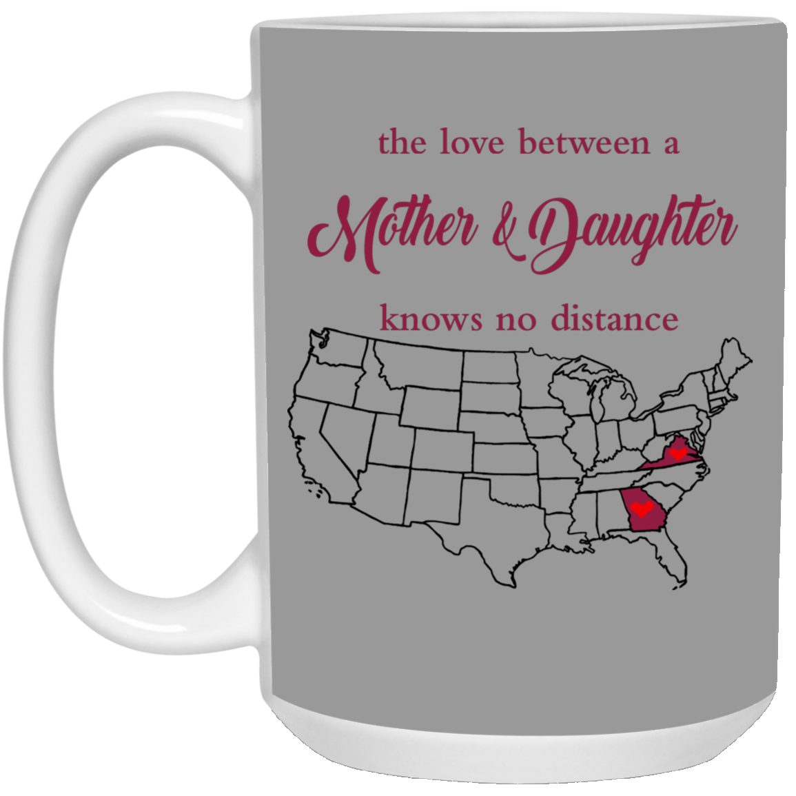 Virginia Georgia The Love Mother And Daughter Mug - Mug Teezalo