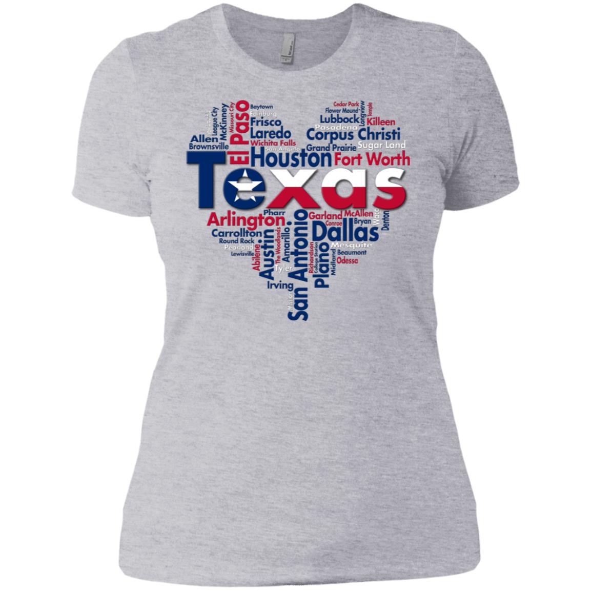 Texas City Heart T- Shirt - T-shirt Teezalo