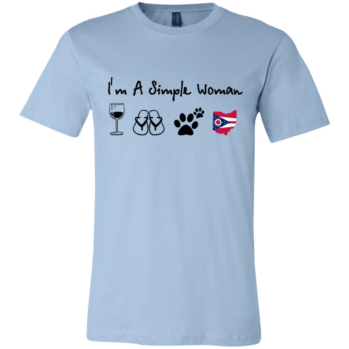 Ohio I'm A Simple Woman Hoodie - Hoodie Teezalo