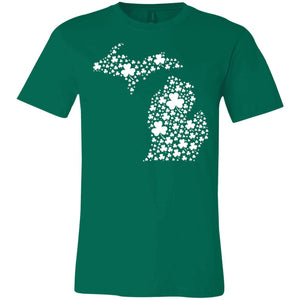 Michigan Shamrock T-Shirt - T-shirt Teezalo