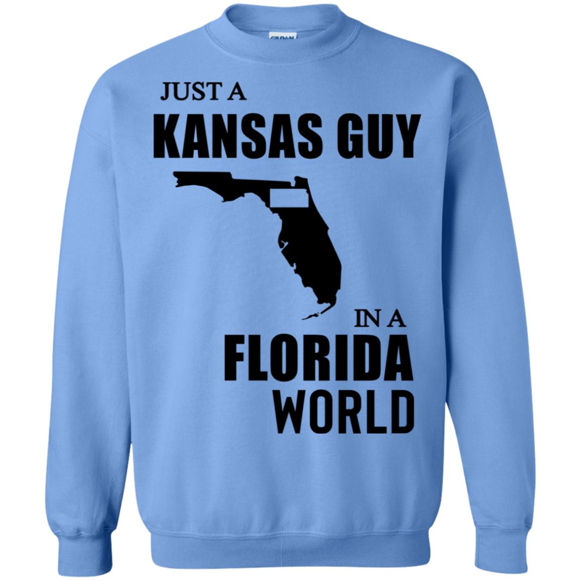 Just A Kansas Guy In A Florida World Hoodie - Hoodie Teezalo