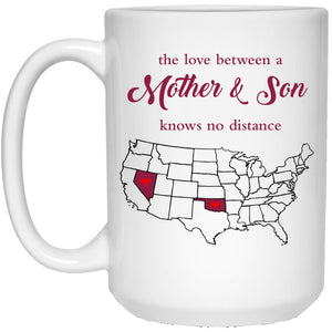 Oklahoma Nevada The Love Between Mother And Son Mug - Mug Teezalo