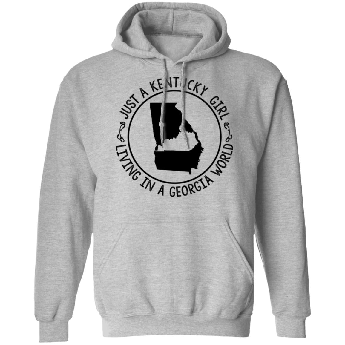 Kentucky Girl Living In Georgia World T-Shirt - T-shirt Teezalo