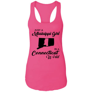 Just A Mississippi Girl In A Connecticut World T-Shirt - T-shirt Teezalo