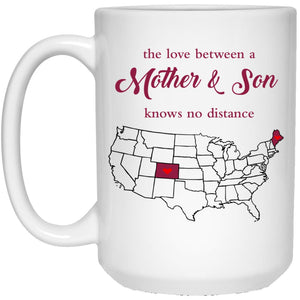 Maine Colorado The Love Between Mother And Son Mug - Mug Teezalo