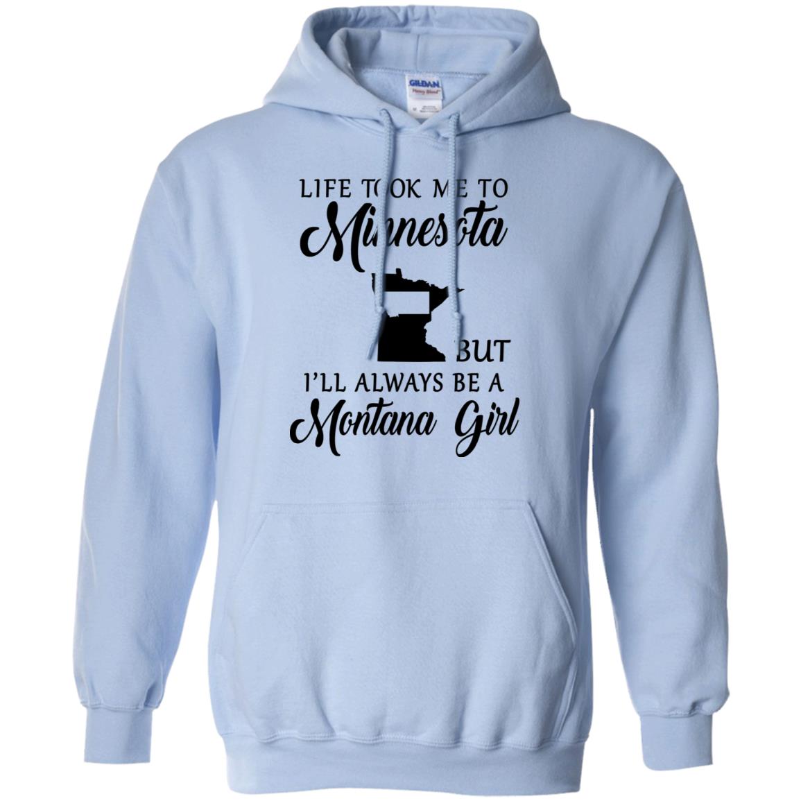 Montana Girl Life Took Me To Minnesota T-Shirt - T-shirt Teezalo