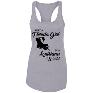 Just A Florida Girl In A Louisiana World T-Shirt - T-Shirt Teezalo