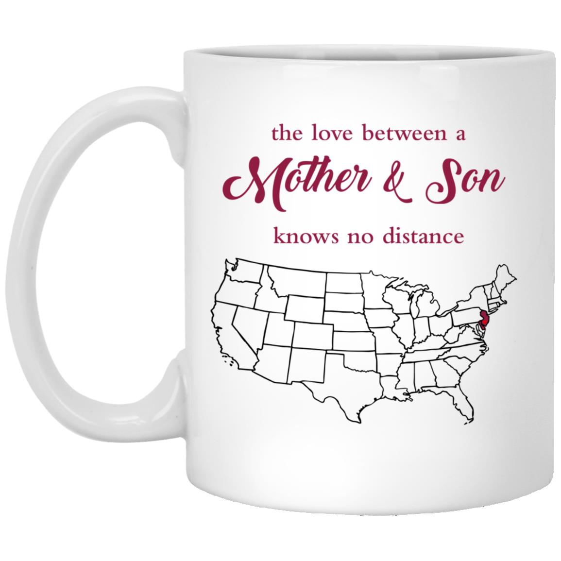 New Jersey Delaware The Love Between Mother And Son Mug - Mug Teezalo