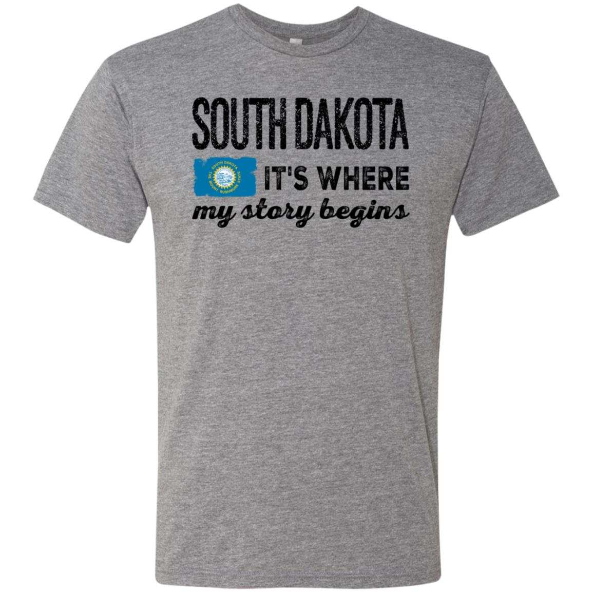 South Dakota It's Where My Story Begins Hoodie - Hoodie Teezalo