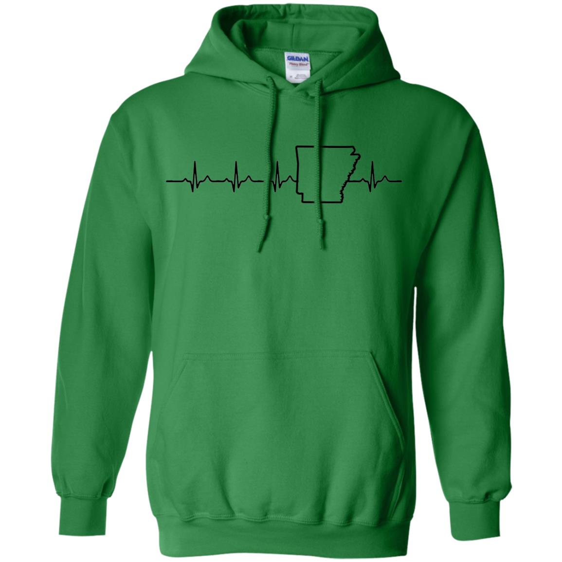 Arkansas Heartbeat Hoodie - Hoodie Teezalo