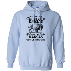 You Can't Take Kansas Out Of This Girl T Shirt - T-shirt Teezalo