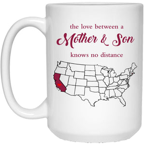 Rhode Island California The Love Between Mother And Son Mug - Mug Teezalo