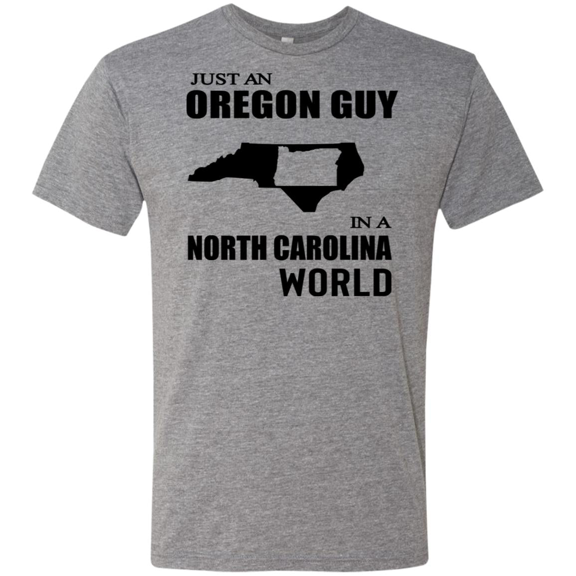 Just An Oregon Guy In North Carolina World Hoodie - Hoodie Teezalo