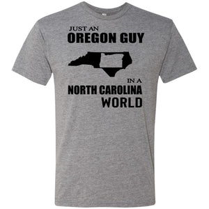 Just An Oregon Guy In North Carolina World Hoodie - Hoodie Teezalo