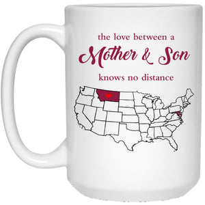 Montana Maryland The Love Between Mother And Son Mug - Mug Teezalo