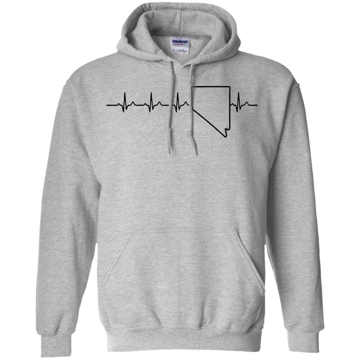 Nevada Heartbeat Hoodie - Hoodie Teezalo