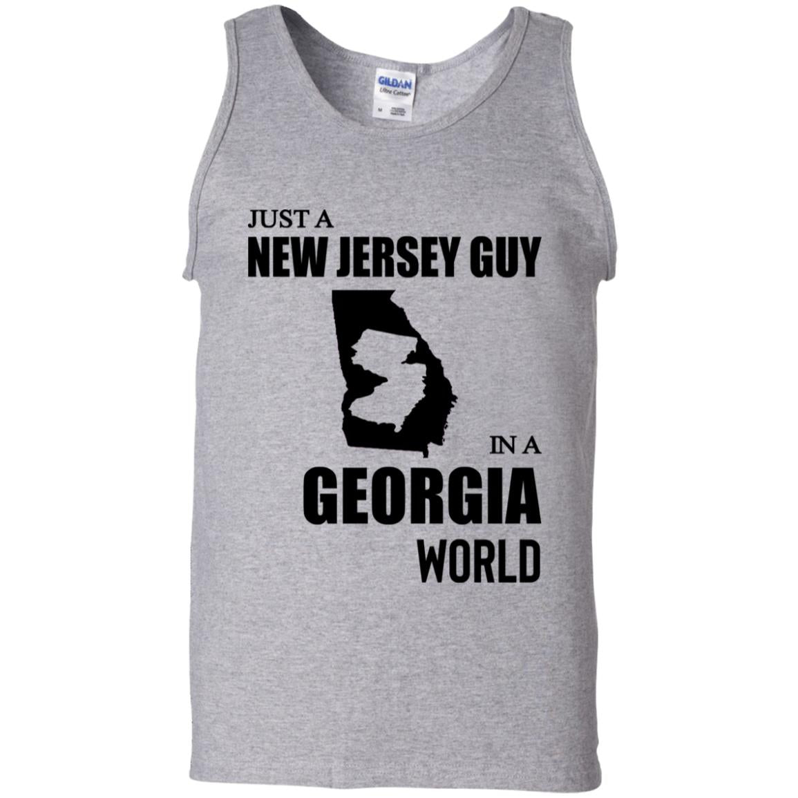 Just A New Jersey Guy In A Georgia World T-Shirt - T-shirt Teezalo
