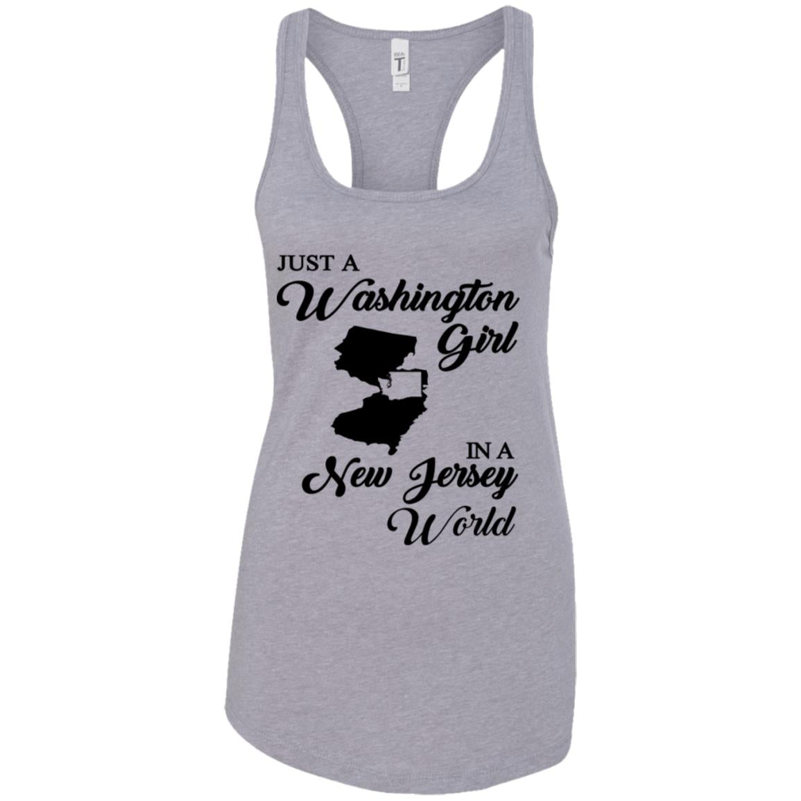 Just A Washington Girl In A New Jersey World T-Shirt - T-shirt Teezalo