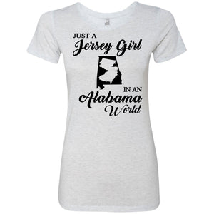 Just A Jersey Girl In An Alabama World T-Shirt - T-shirt Teezalo