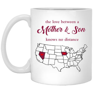 Iowa Nevada The Love Between Mother And Son Mug - Mug Teezalo