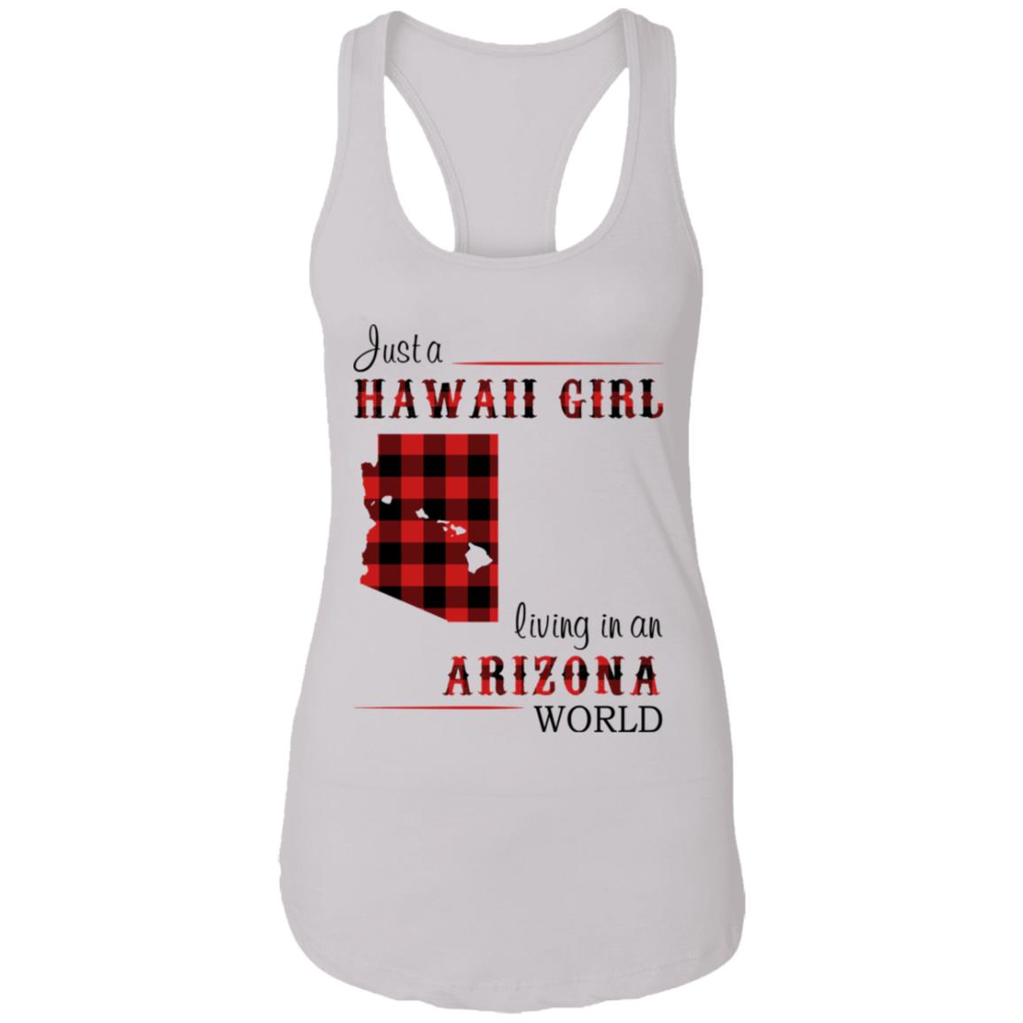 Just A Hawaii Girl Living In An Arizona World T-shirt - T-shirt Teezalo