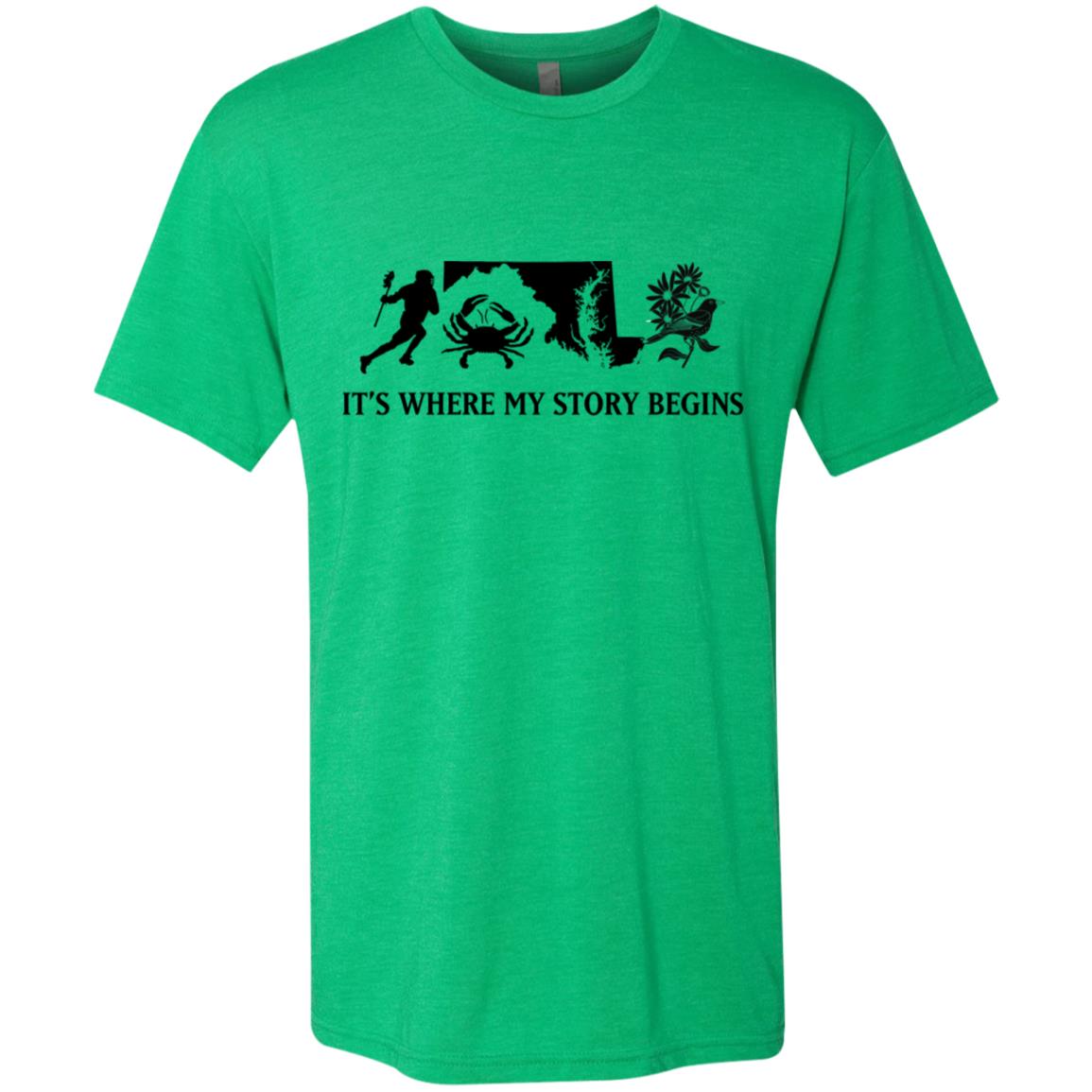 Maryland Where My Story Begins T-shirt - T-shirt Teezalo