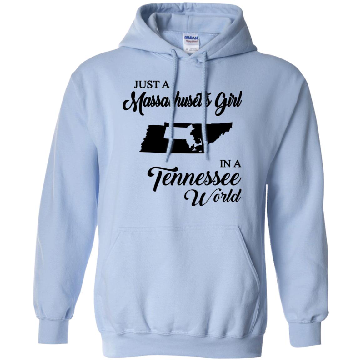 Just A Massachusetts Girl In A Tennessee  World T-shirt - T-shirt Teezalo
