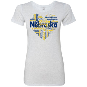 Nebraska Heart City T-Shirt - T-shirt Teezalo