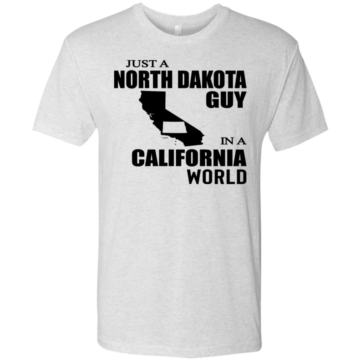 Just A North Dakota Guy In A California World Hoodie - Hoodie Teezalo