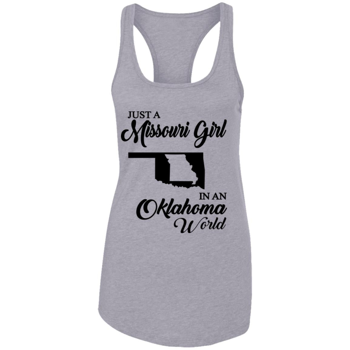 Just A Missouri Girl In An Oklahoma World T-Shirt - T-shirt Teezalo